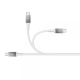 Spigen Essential -kaapeli USB-C-USB-C 100W 1m, valkoinen
