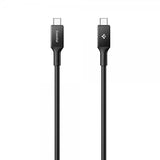 Spigen Essential -kaapeli USB-C–USB-C 100W 2m, musta