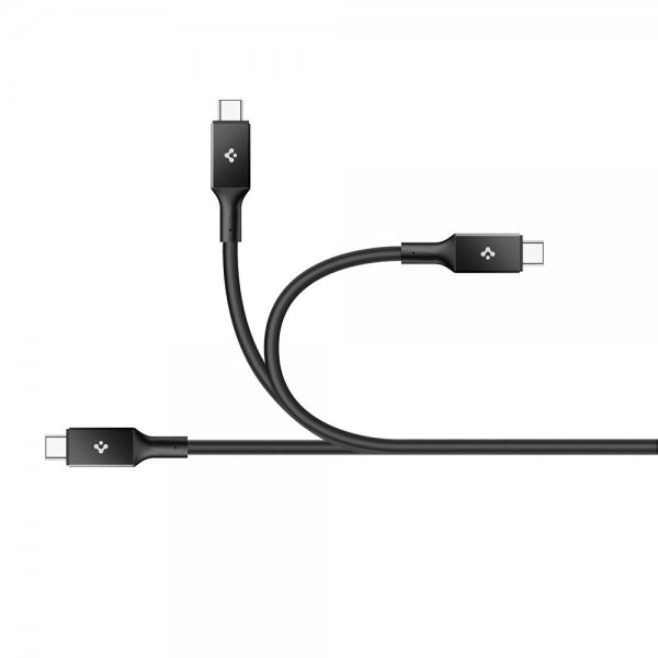 Spigen Essential -kaapeli USB-C–USB-C 240W 1.2m Musta