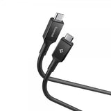 Spigen Essential -kaapeli USB-C–USB-C 240W 1.2m Musta