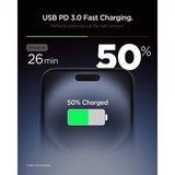 Spigen Essential -laturi 20W USB-C, valkoinen