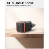 Spigen Essential -laturi, 30 W, USB-C, oranssi/musta