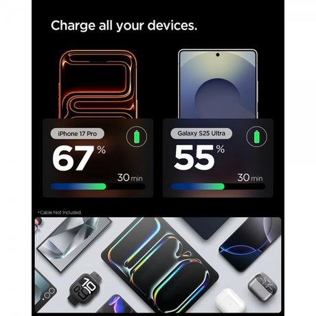 Spigen Essential -laturi 30W USB-C Musta