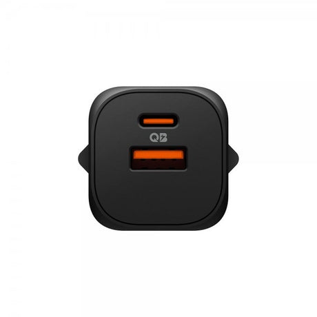 Spigen Essential -laturi 35W 1xUSB-C 1xUSB-A musta