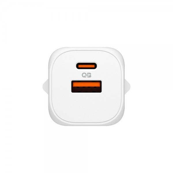 Spigen Essential -laturi, 35 W, 1xUSB-C, 1xUSB-A, valkoinen