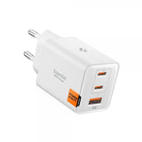 Spigen Essential-laturi 47W 2xUSB-C 1xUSB-A Valkoinen