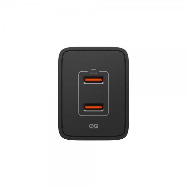 Spigen Essential -laturi 47W 2xUSB-C, musta