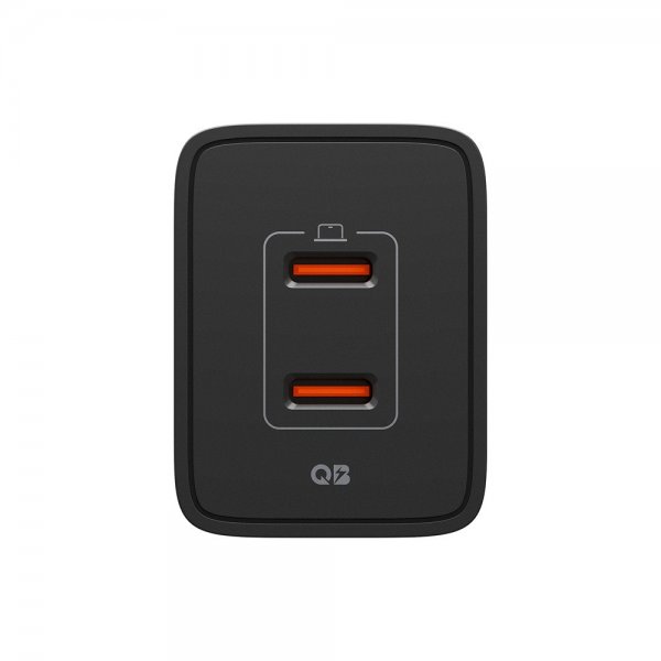 Spigen Essential -laturi 47W 2xUSB-C, musta