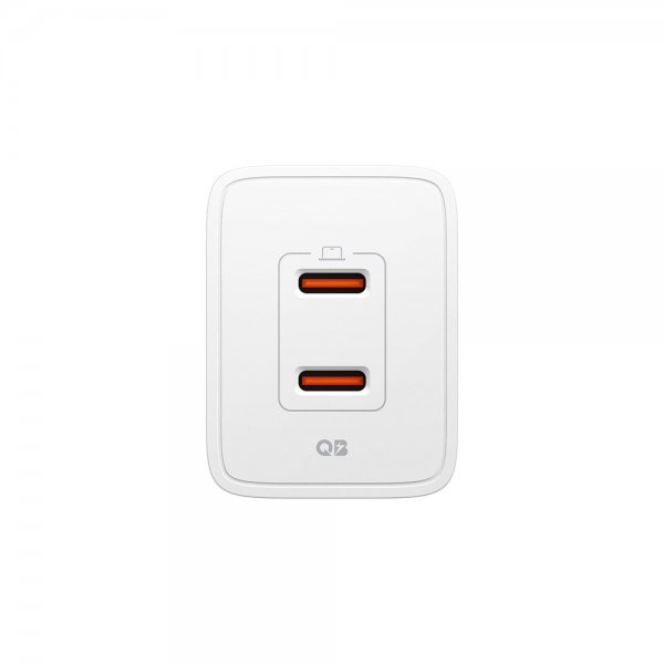 Spigen Essential -laturi 47W 2xUSB-C Valkoinen