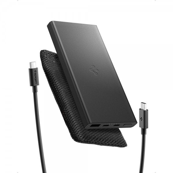 Spigen Essential Powerbank 10 000 mAh 22.5W Musta