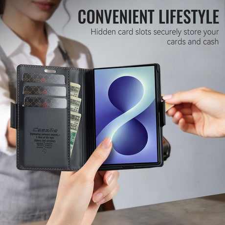 CaseMe Samsung Galaxy Z Fold 8 Kotelo 023 Series Musta