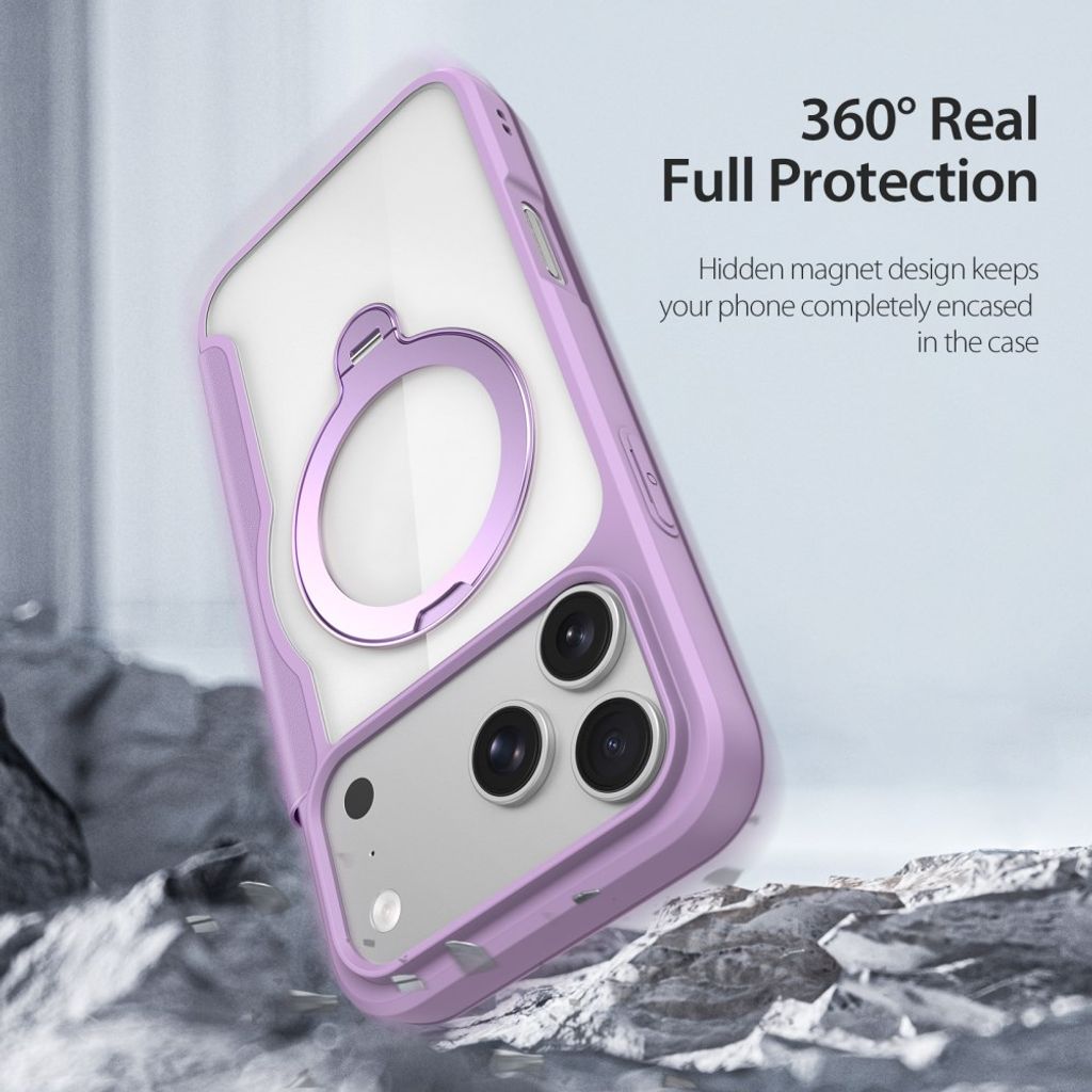 Dux Ducis iPhone 17 Pro Max/18 Pro Max Kotelo Skin X Pro Series Kickstand MagSafe Violetti