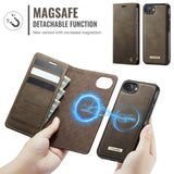 CaseMe iPhone 16e/iPhone 17e Kotelo C49 Series Ruskea