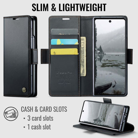 CaseMe Samsung Galaxy Z Fold 8 Ultra Kotelo 023 Series Musta