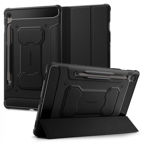 Spigen Samsung Galaxy Tab S10 FE Plus -kotelo, Rugged Armor Pro, mattamusta