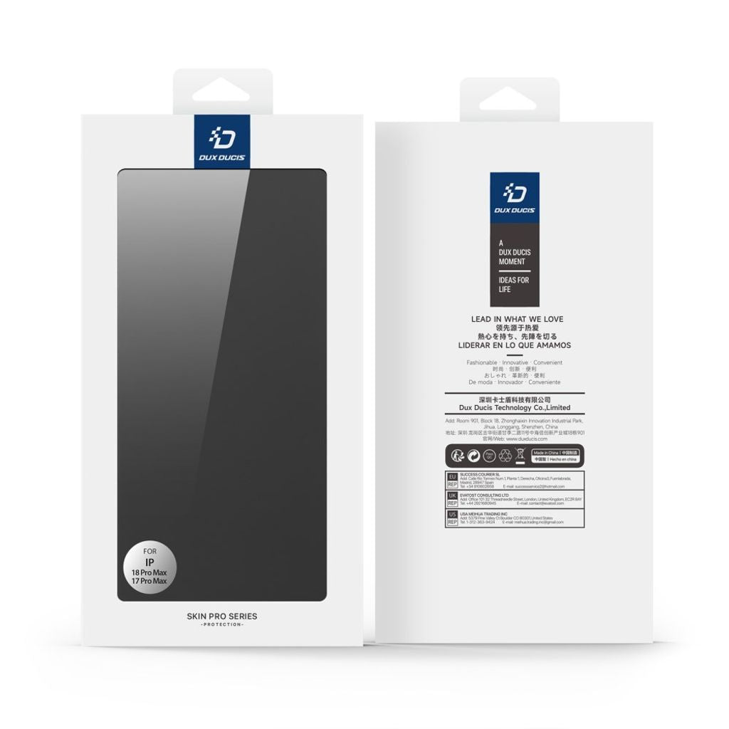 Dux Ducis iPhone 17 Pro Max/iPhone 18 Pro Max Kotelo Skin Pro Series Musta