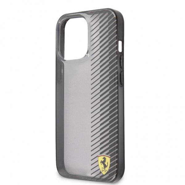 Ferrari iPhone 13 Pro Max -kuori, gradienttipainettu logo, musta