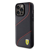 Ferrari iPhone 15 Pro Max Kuori Rei'itetty Musta