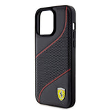 Ferrari iPhone 15 Pro Max Kuori Rei'itetty Musta