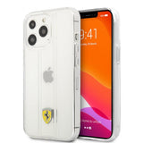 Ferrari iPhone 13 Pro -suojakuori 3D-raidat läpinäkyvä
