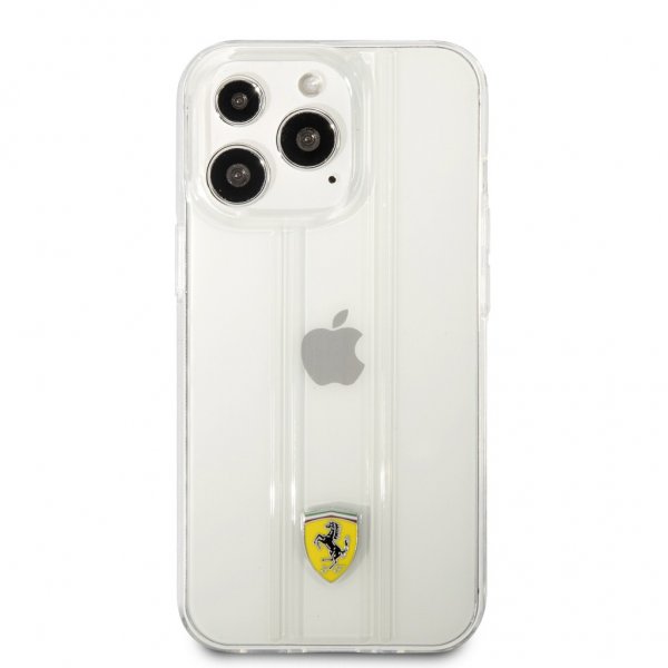Ferrari iPhone 13 Pro -suojakuori 3D-raidat läpinäkyvä
