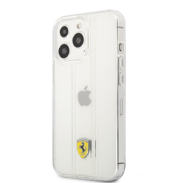 Ferrari iPhone 13 Pro Max Suojakuori 3D Stripes Läpinäkyvä