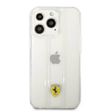 Ferrari iPhone 13 Pro Max Suojakuori 3D Stripes Läpinäkyvä