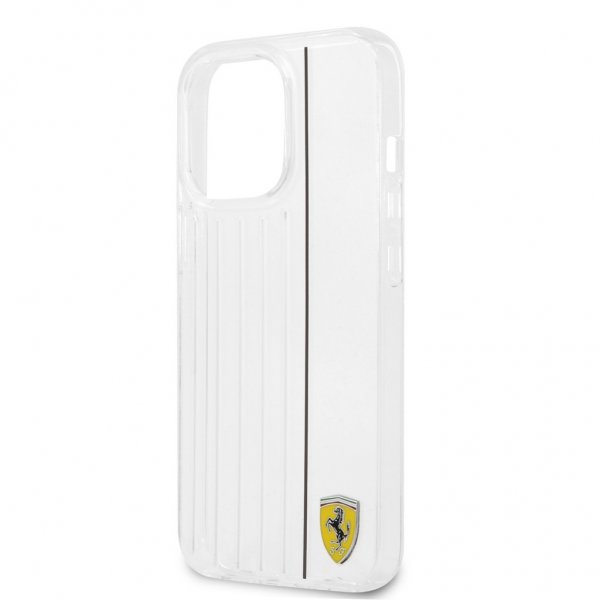 Ferrari iPhone 13 Pro -suojakuori 3D Lines Musta Läpinäkyvä