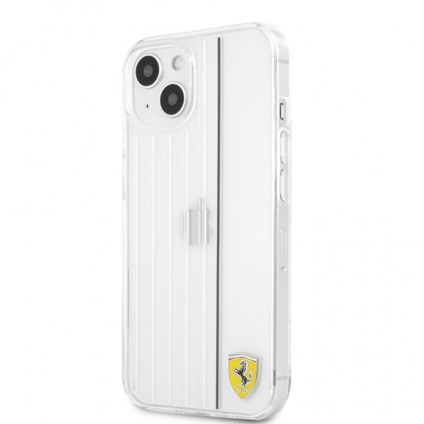 Ferrari iPhone 13 Kuori 3D Lines Musta Läpinäkyvä