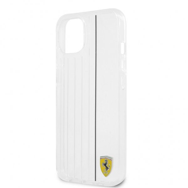 Ferrari iPhone 13 Mini Suojakuori 3D Lines Musta Läpinäkyvä