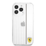 Ferrari iPhone 13 Pro Max -kuori 3D Lines Musta Läpinäkyvä