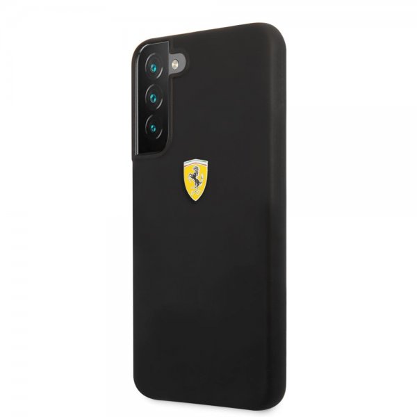 Ferrari Samsung Galaxy S22 Kuori Metallilogolla Musta