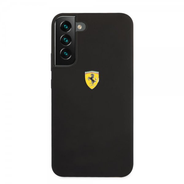Ferrari Samsung Galaxy S22 Kuori Metallilogolla Musta