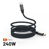 Kiinteä kaapeli Magneettinen USB-C–USB-C 240W 2m