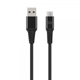 Xqisit punottu kaapeli USB-A–Micro-USB 1m musta