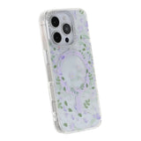 iPhone 16 Pro Max Kuori kukkakuvioinen MagSafe Violetti