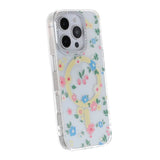 iPhone 16 Pro Max Kuori kukkakuvioinen MagSafe Keltainen
