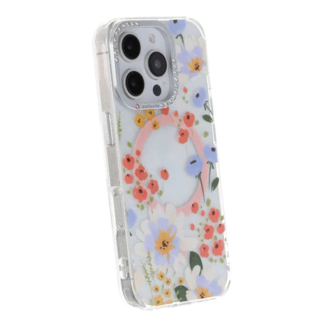 iPhone 16 Pro Kuori Kukkakuvioinen MagSafe Oranssi
