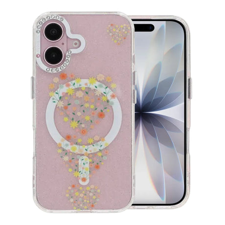 iPhone 17 Kuori kukkakuvioinen MagSafe Sydämet