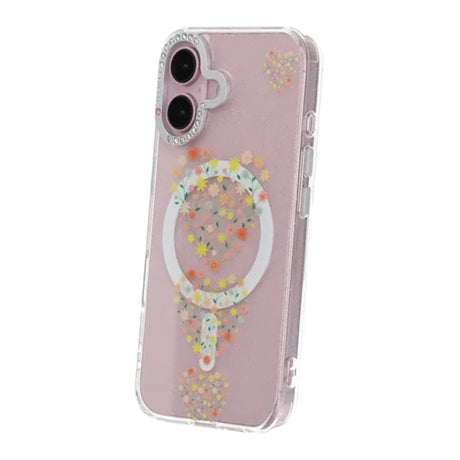 iPhone 17 Kuori kukkakuvioinen MagSafe Sydämet