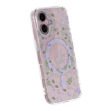 iPhone 17 Kuori kukkakuvioinen MagSafe Violetti