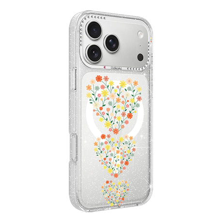 iPhone 17 Pro Kuori Kukkakuvioinen MagSafe Sydämet