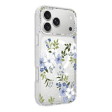 iPhone 17 Pro Max Kuori Kukkakuvioinen MagSafe Sininen