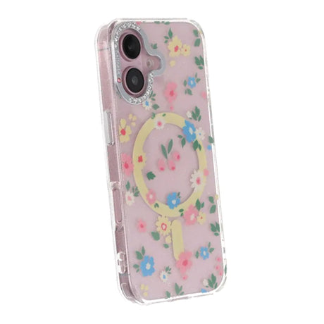 iPhone 17 Kuori kukkakuvioinen MagSafe Keltainen