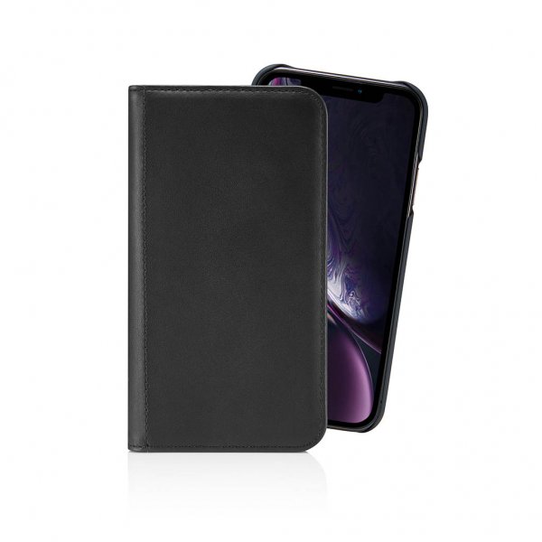Pipetto iPhone Xr Kotelo Magnetic Folio Musta