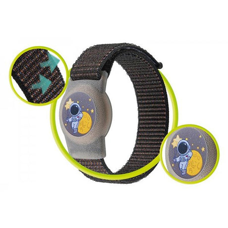 Mobile Origin AirTag-ranneke, nylon, astronautti