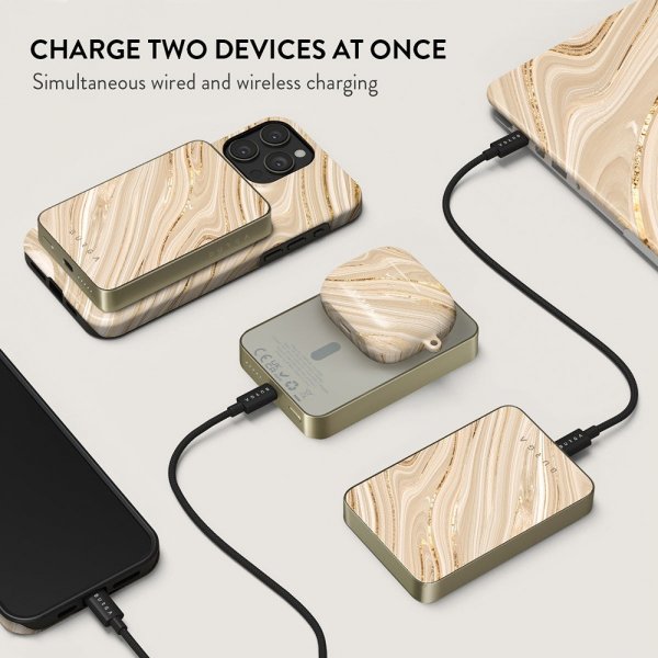 Burga Powerbank MagSafe 5000 mAh Full Glam Kulta