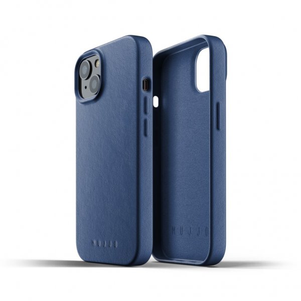 Mujjo iPhone 13 -kuori, täysnahkainen, musta
