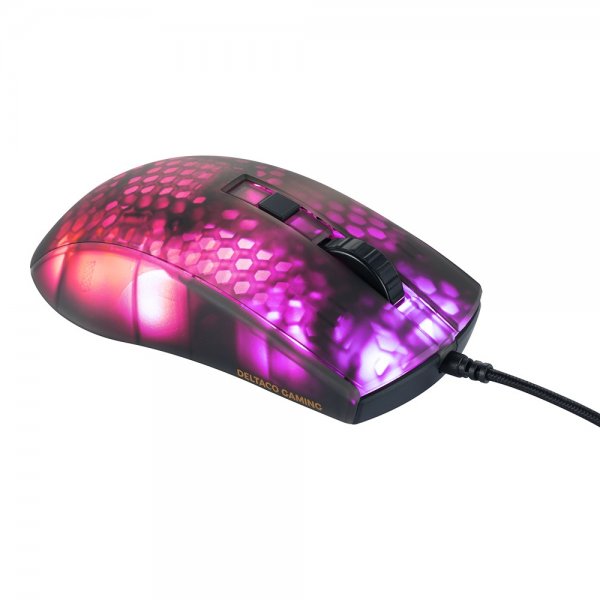 Deltaco Gaming DM310 Gaminghiiri Puoliläpinäkyvä RGB Musta