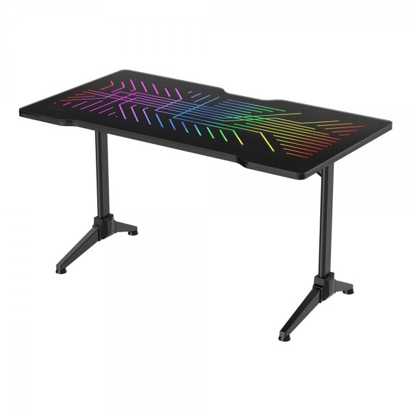 Deltaco Gaming DT420 pelipöytä RGB-valaistuksella
